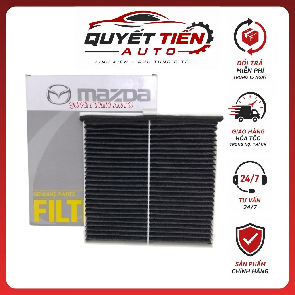 Lọc gió điều hòa than hoạt tính Mazda 3 (2014-2018), Mazda 6 (2014-2023), CX5 (2013-2024) - OEM KD45