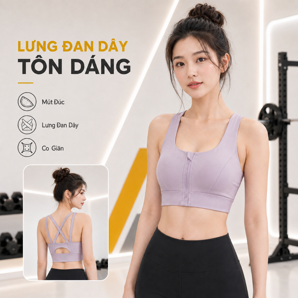BR80 — Bra thể thao nữ mút đúc
