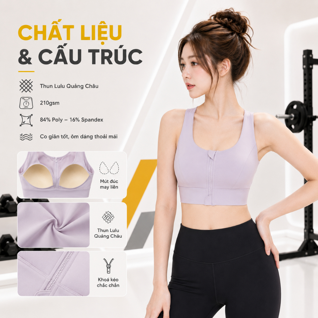 BR80 — Bra thể thao nữ mút đúc 3