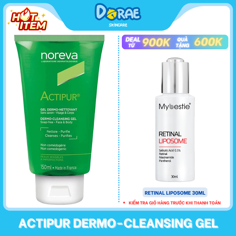 NOREVA I Gel rửa mặt Noreva Actipur Dermo Cleansing sạch sâu dịu nhẹ dành cho da dầu mụn