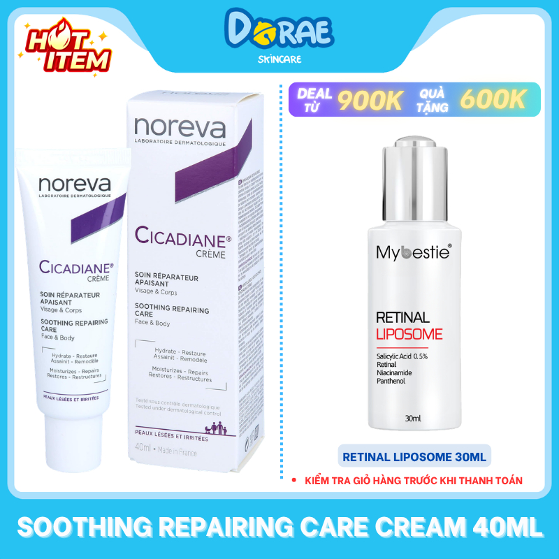 NOREVA l Kem dưỡng phục hồi da Noreva Cicadiane Soothing Repairing Care Cream 40ml