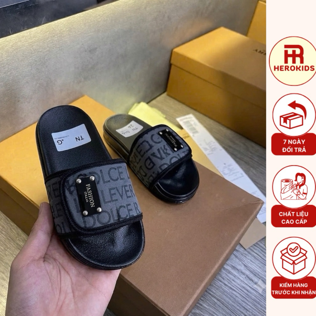 Dép quai ngang dán đế đúc cao cấp DOLCE LEVER dành cho bé_3116 - Herokids