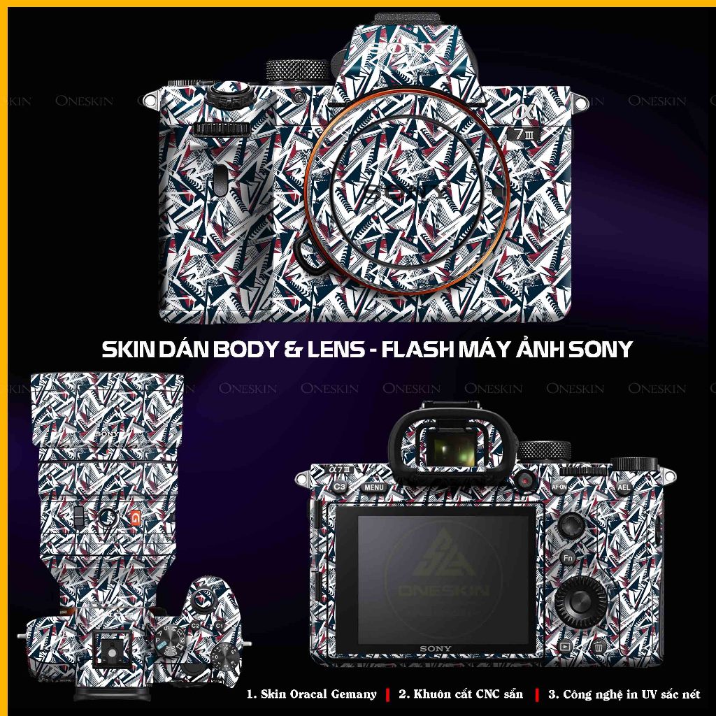 Dán Skin Họa Tiết Sony A6000/6100/6200/6300/6400/6500/6600/6700/A75/ZV1/ZVE10/ZV1M2/Nex3/Nex7/NexF3