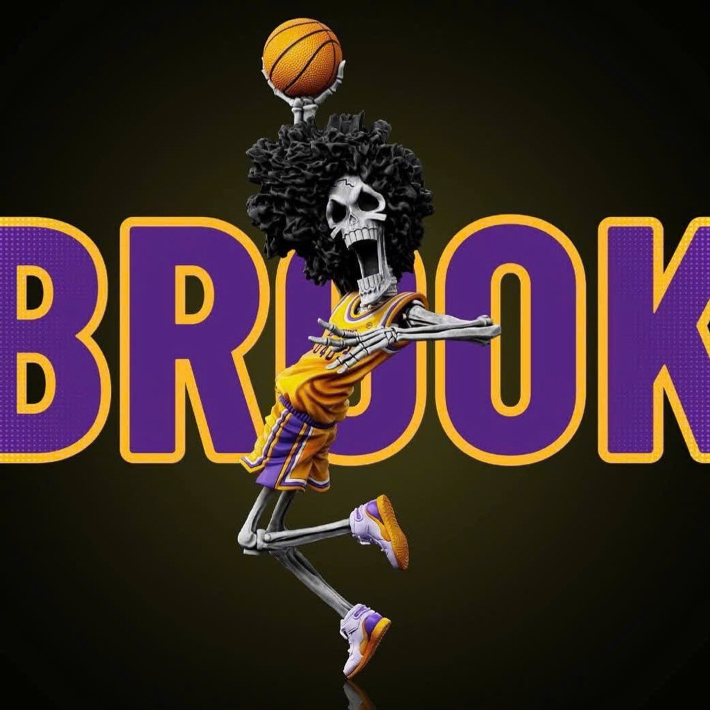 Mô hình Resin WCF chính hãng Yz Studio One Piece Dream Team Basketball Lakers Bóng Rổ Brook