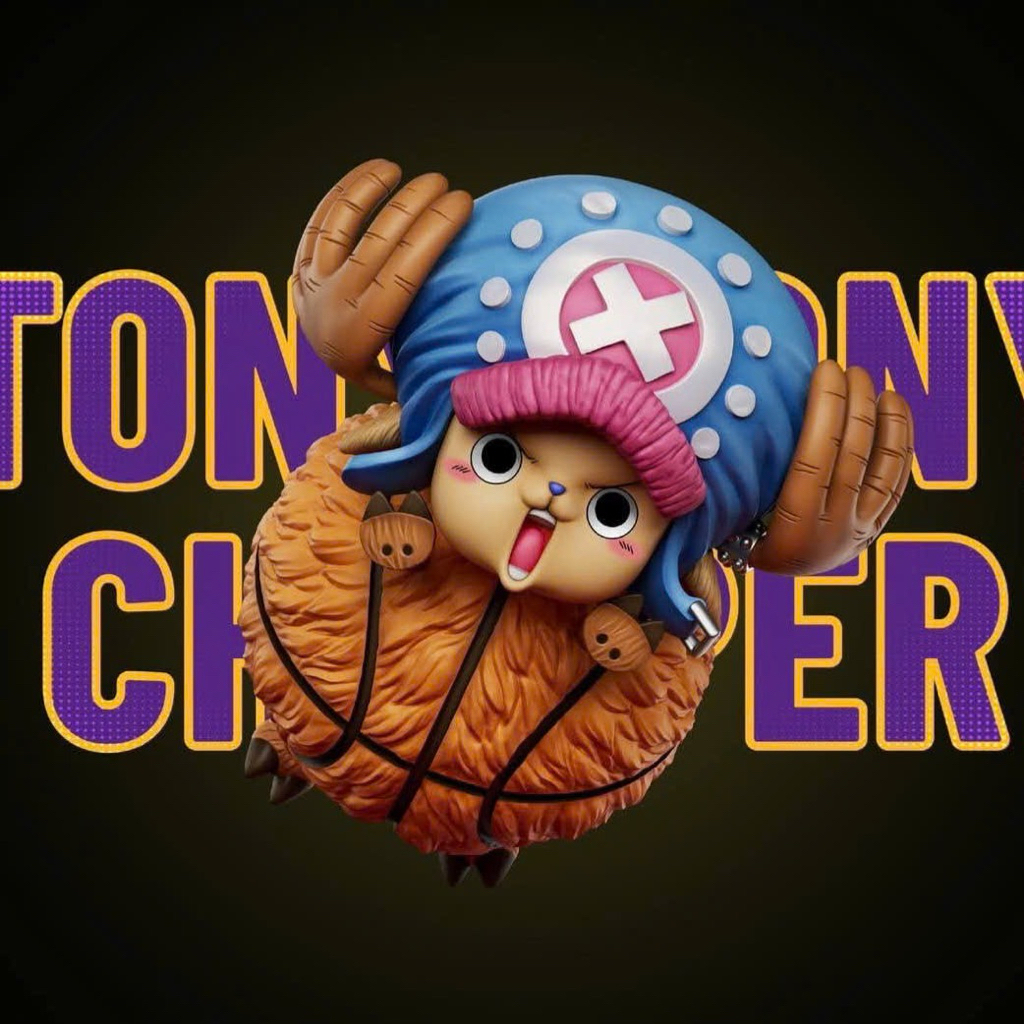Mô hình Resin WCF chính hãng Yz Studio One Piece Dream Team Basketball Lakers Bóng Rổ Tony Tony Chop