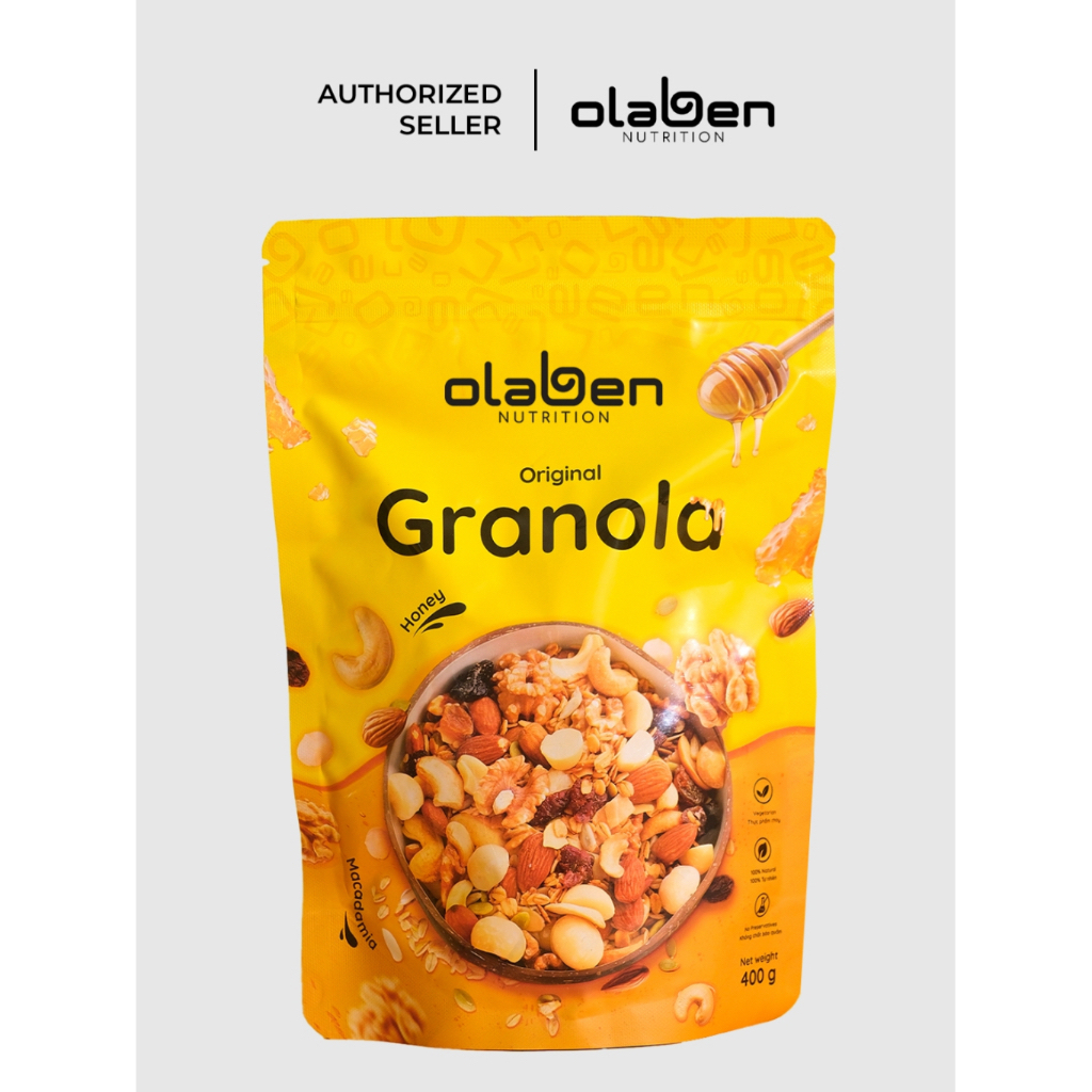 ✅ [OLABEN] Túi Granola 400g Siêu Hạt Vị Truyền Thống-Ngũ Cốc Dinh Dưỡng OLABEN NUTRITION