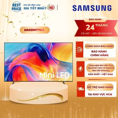 Smart AI Tivi Samsung Mini LED 4K 50 Inch UA50M77HA 2026