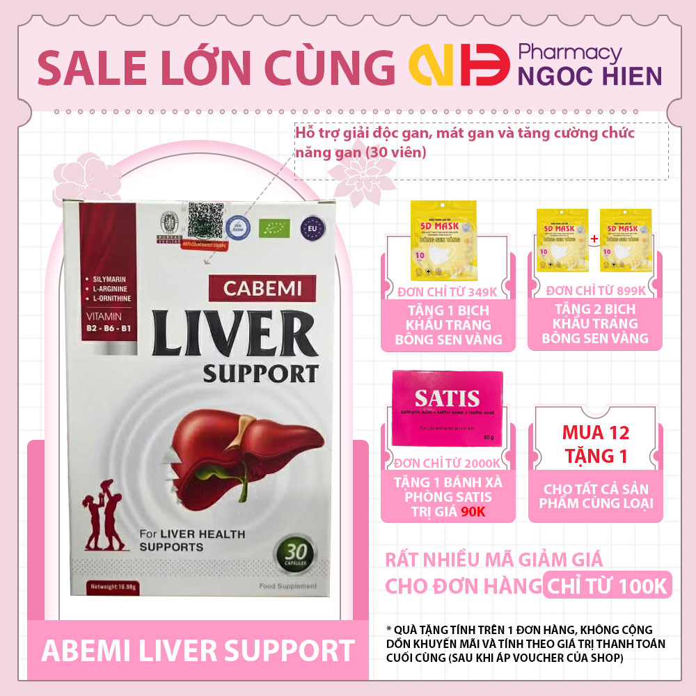 Viên uống LIVER SUPPORT - Hỗ trợ bổ gan, tăng cường chức năng gan (30 viên)