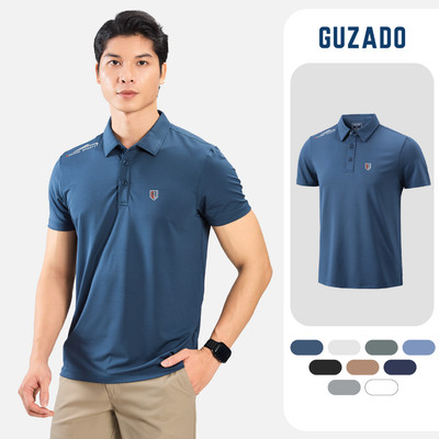 SET 2 Áo Polo Nam GUZADO COOLMAX Quick-Dry Thoáng Mát, Form Regular fit Gọn Gàng Dễ Phối Đồ CB2GPL03-CB2GAPS25S003