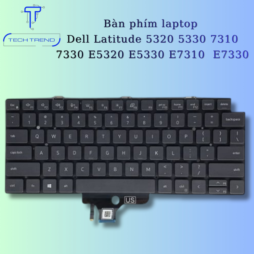 bàn phím laptop tương thích Dell Latitude 5320 5330 7310  7330 E5320 E5330 E7310  E7330 H2X8LX24A_DE