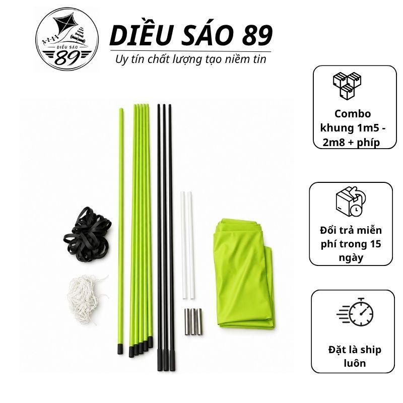 Nan Cacbon Làm Diều + Phíp Độ Vai Diều ( ĐÃ MÀI SẴN ) Làm Khung Diều Sáo 1m5 1m7 2m 2m5 2m8 Cho Diều
