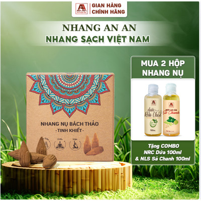 Nhang nụ bách thảo, nhang nụ thuốc bắc xông nhà, thiền định 100% tự nhiên - Nhang sạch An An