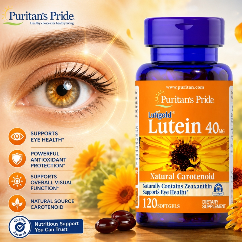 Puritan's Pride Lutein 40mg + Zeaxanthin 120 Viên | Hỗ Trợ Sức Khỏe Mắt | Hàng Mỹ