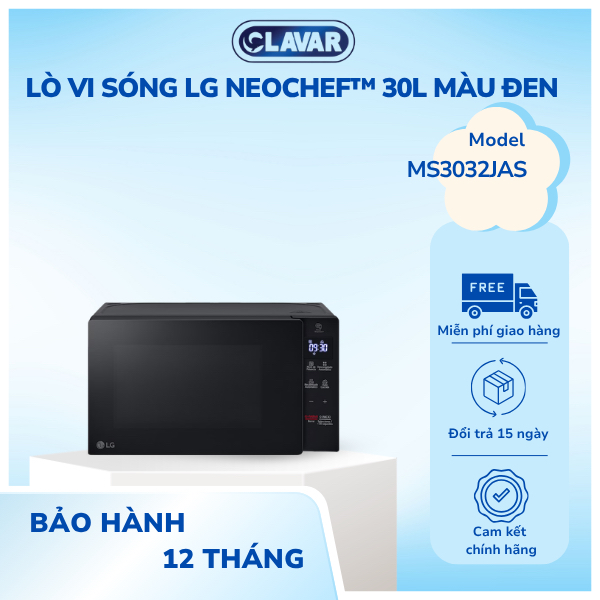 Lò Vi Sóng LG NeoChef™ 30l màu Đen MS3032JAS