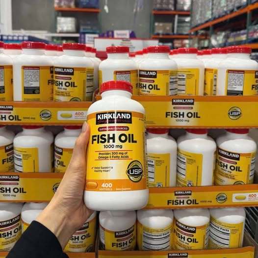 Viên Uống Dầu Cá Tinh Khiết Kirkland Fish Oil Omega-3 1000mg (400 Viên)