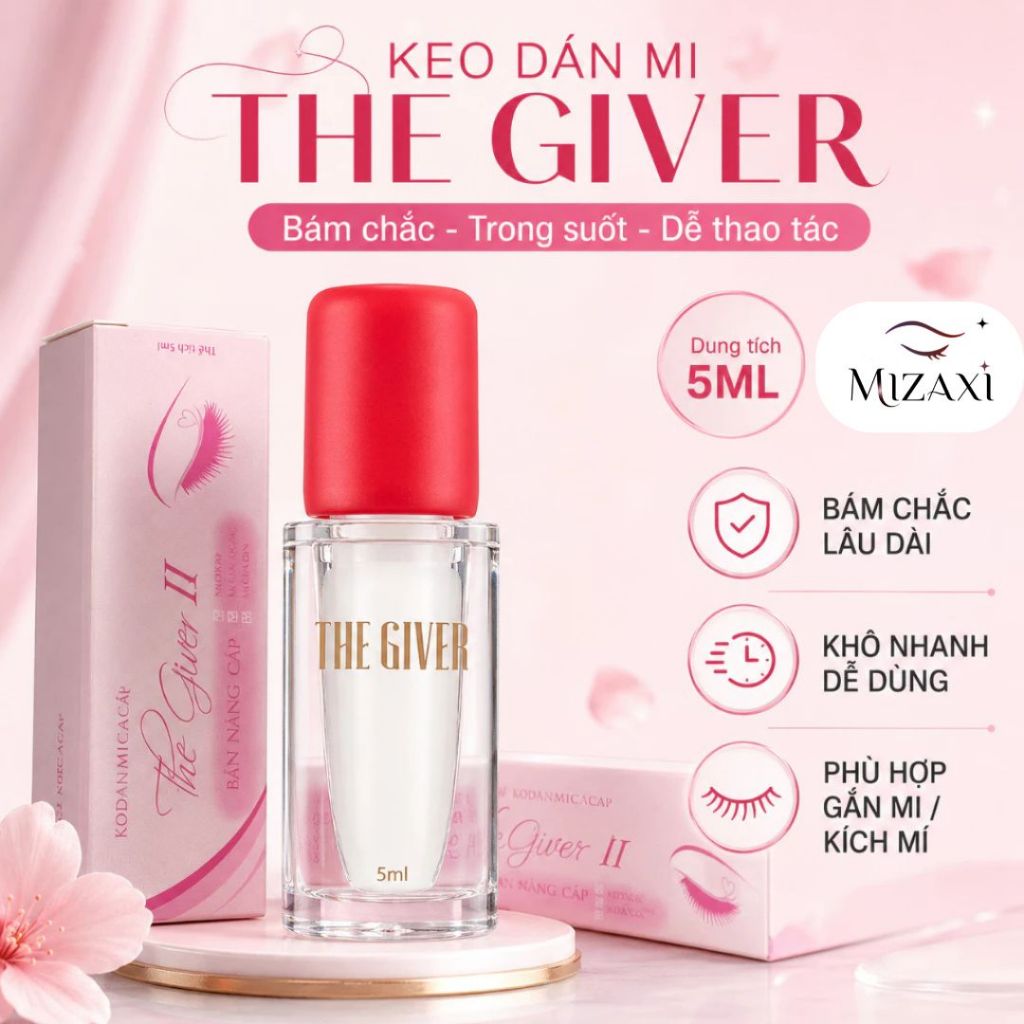 Keo Dán Mi Cao CấpTHE GIVER Siêu Dính, Nhanh Khô - Keo Dán Mi, Nối Mi Chuyên Dụng The Giver 5ml, KHÔ
