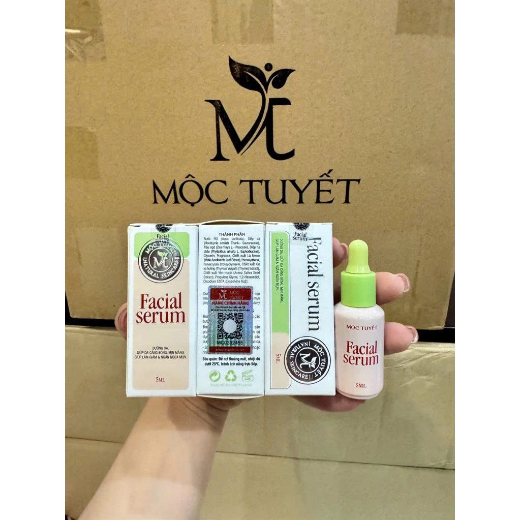 Serum huyet thanh giảm mụn mộc dưỡng da tuyết mẫu mới chính hãng có tem check