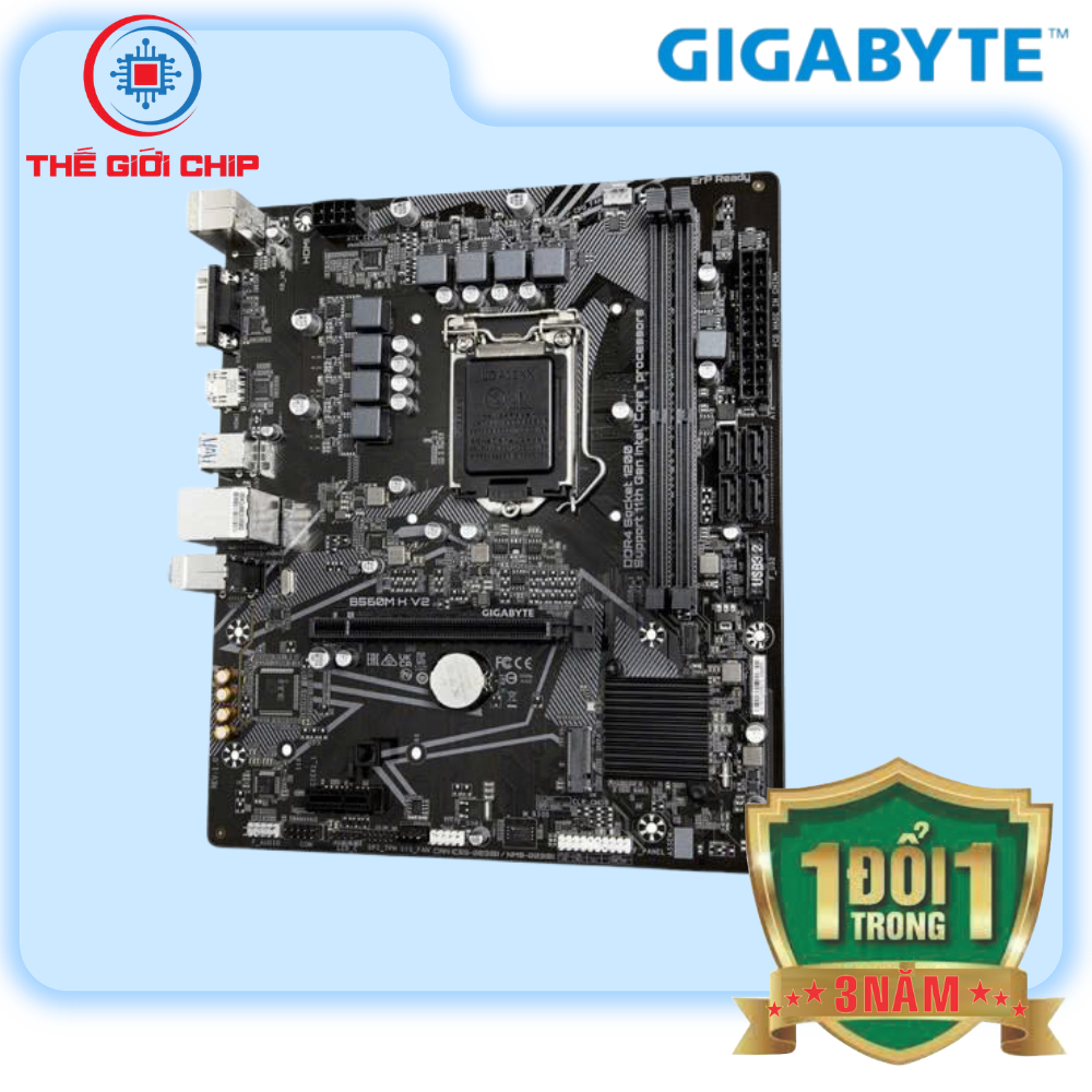 Mainboard (Bo mạch chính) Gigabyte B560M H V2 (LGA-1200 Micro-ATX DDR4) I like new BOX-Bảo hành 36 t