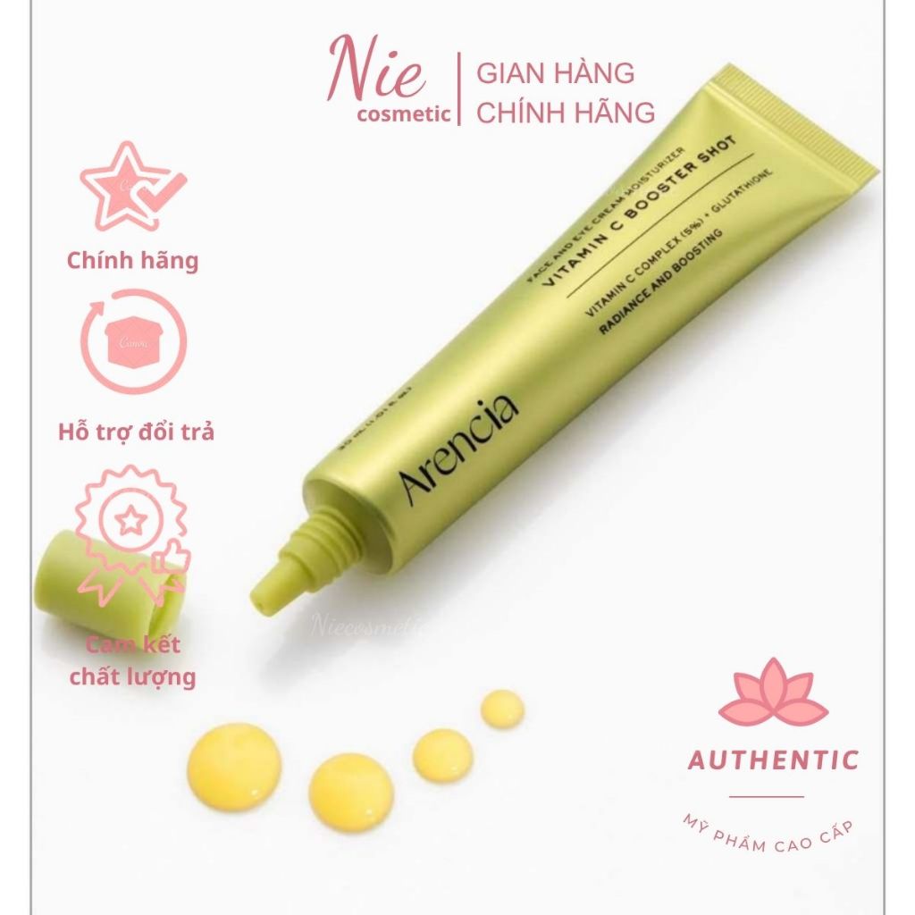 [Chính hãng] Chất Arencia Vitamin C Booster Shot Sáng Da, Mờ Thâm Sau Mụn 30ml