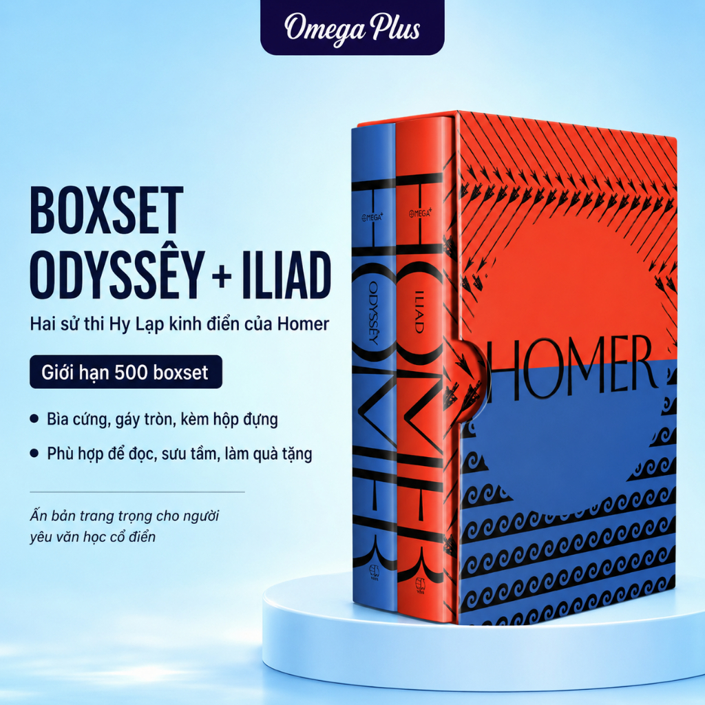 BOXSET ODYSSEY + ILIAD - Homer (Bìa cứng có hộp đựng) (Omega Plus)