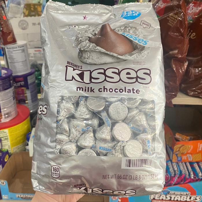 Kẹo Chocolate Hershey’s Kisses Milk Chocolate mẫu mới