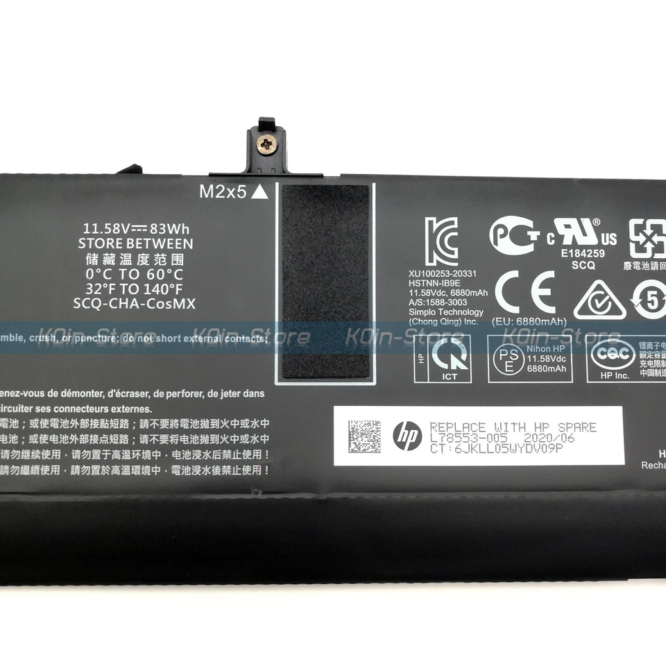 Pin laptop HP ZBook 15 Studio G7 G8 MB06XL L78553-005 Zin New