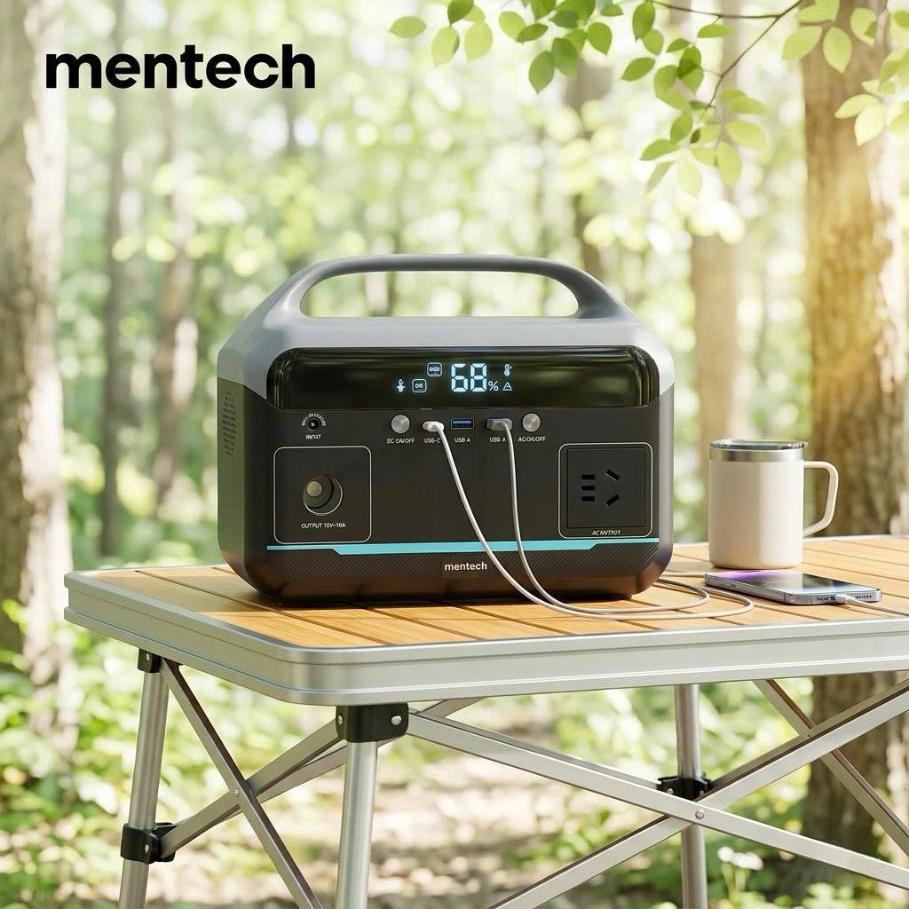 Trạm sạc MENTECH 300W MT300M1 dung lượng 192Wh, ouput AC 220v