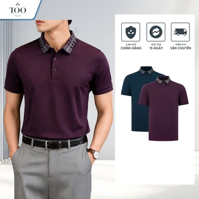 Áo polo ngắn tay nam TQQ PKB40C không đường may chất thun lạnh siêu mát co giãn 4 chiều