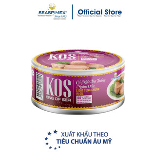 Cá ngừ thịt trắng ngâm dầu seaspimex 185g
