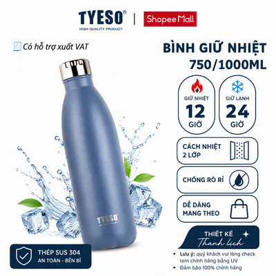 Bình nước giữ nhiệt thể thao hình dáng cổ điển coca cola giữ lạnh 24h giữ nóng 12h chuẩn tyeso 8843