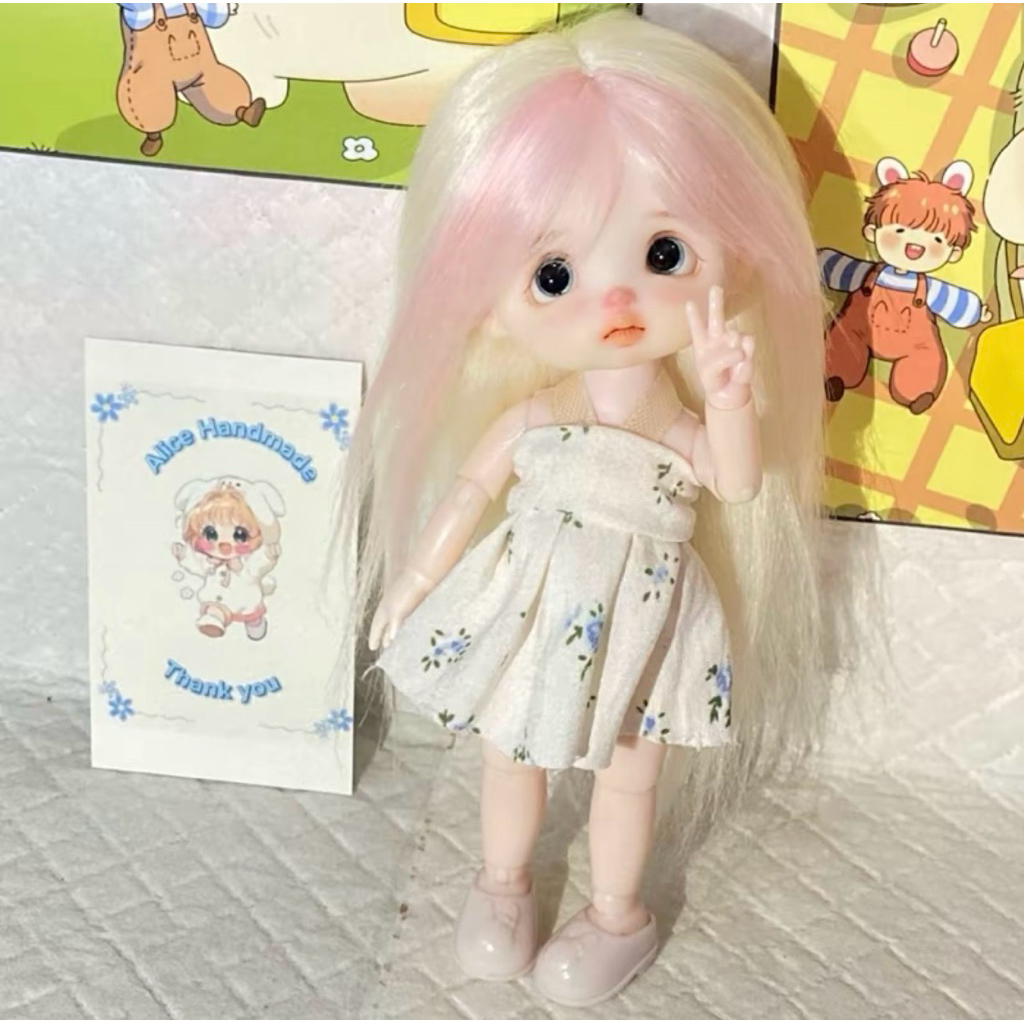váy may thủ công dành cho doll 16-17cm siêu dễ thương