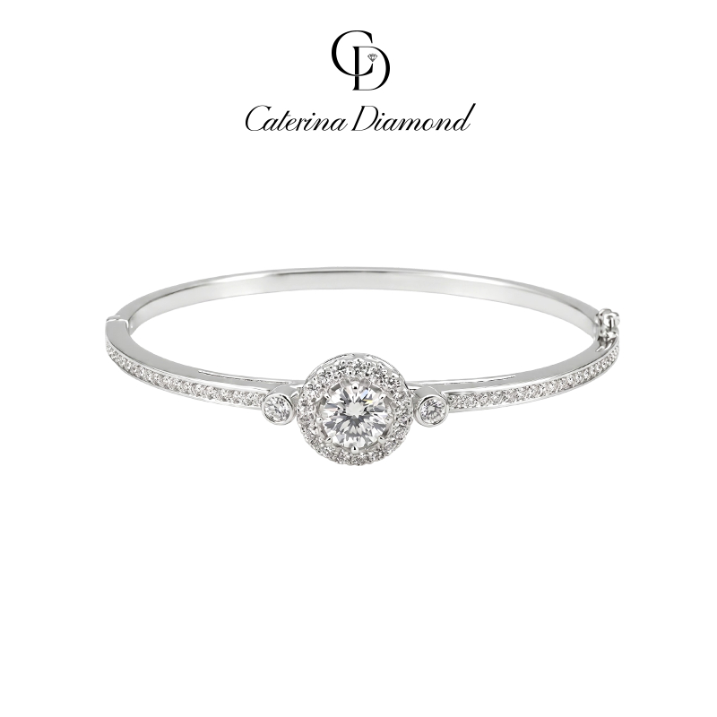 Vòng Tay Caterina Diamond Kim Cương Moissanite Lumière Halo DB058