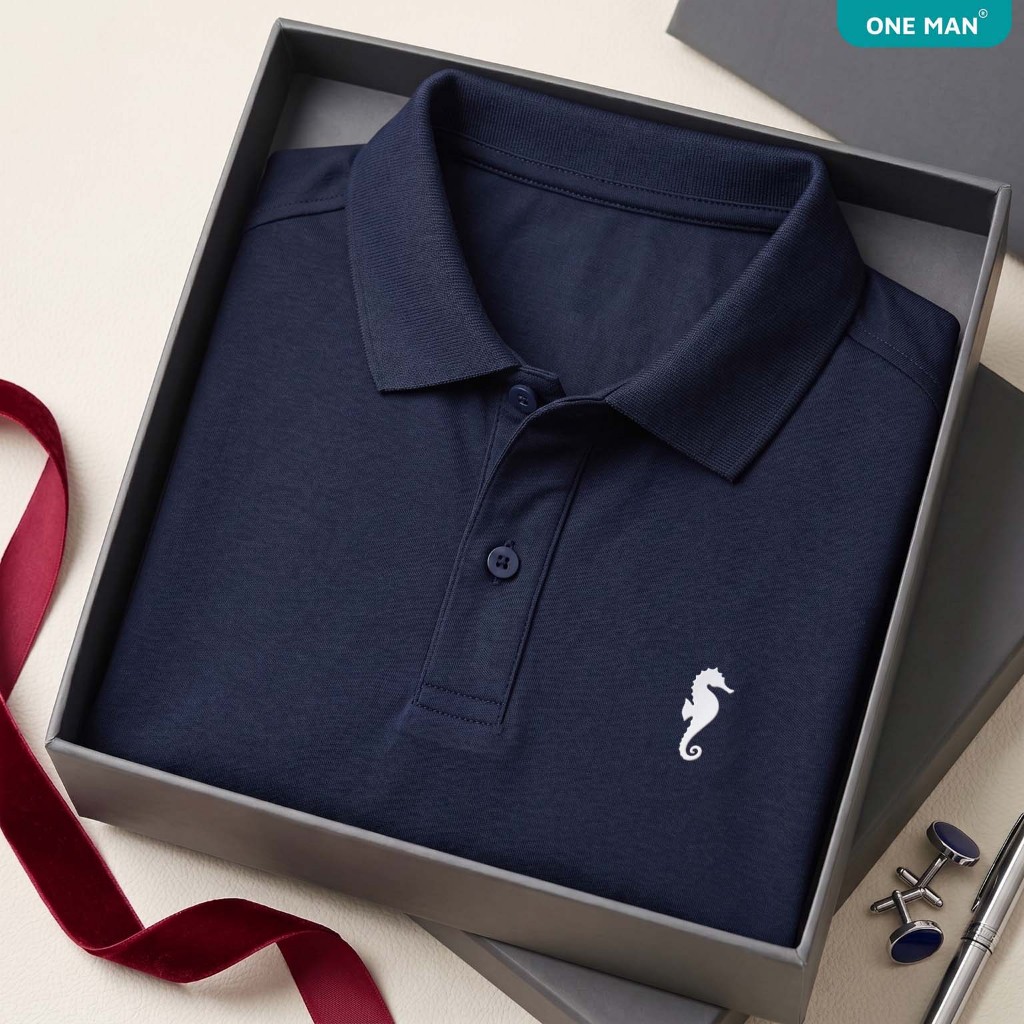Áo polo nam ONE MAN [Tặng kèm hộp] chất cotton cao cấp cổ bẻ form chuẩn thời trang logo in nổi, thiế