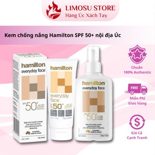 Kem chống nắng vùng mặt tạo lớp nền mịn Hamilton SPF 50+ nội địa Úc