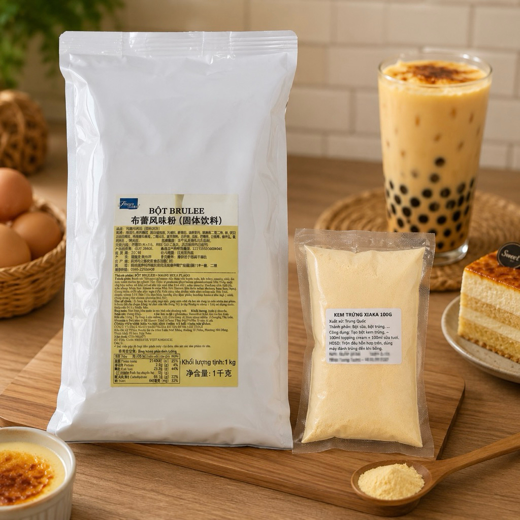 Bột kem trứng Xiaka 100g (nguyên liệu The Alley)