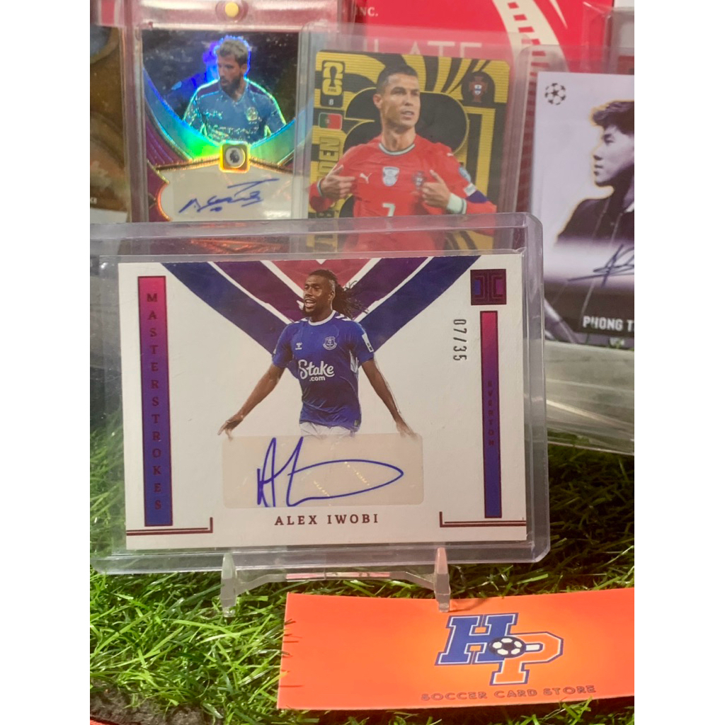 Thẻ bóng đá Alex Iwobi Chữ Kí /35 Panini Impeccable 2022/23