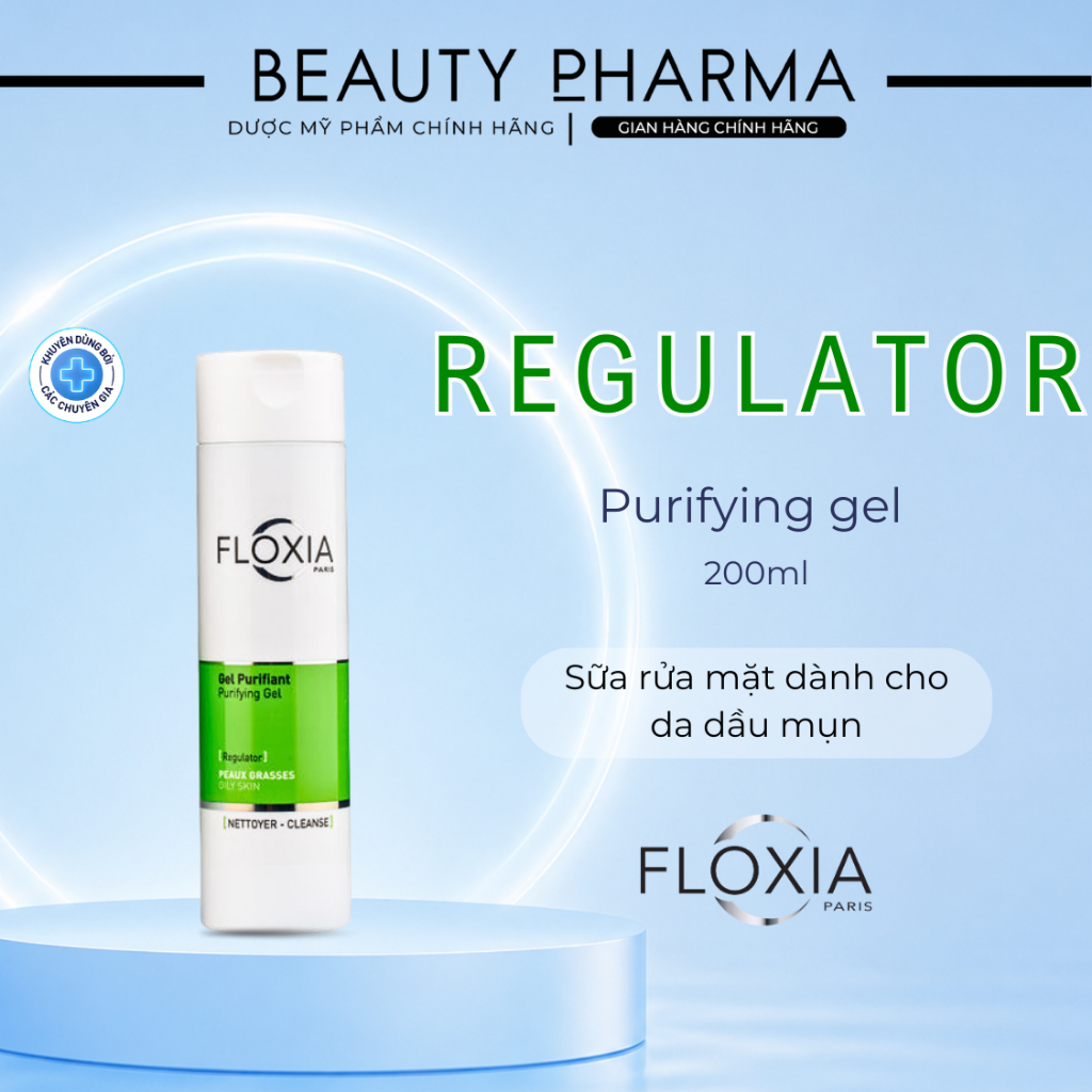 [DATE MỚI-CHÍNH HÃNG] Floxia Purifiant Purifying Gel - Sữa rửa mặt dành cho da nhờn, mụn
