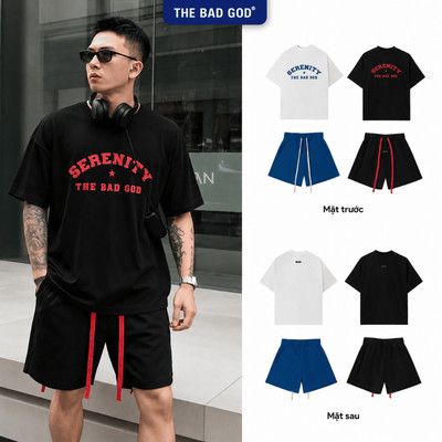 Set Bộ Nam THE BAD GOD Devision - Set Áo Quần Nam Oversize Form Rộng Phong Cách Đường Phố