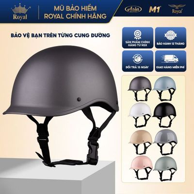 [Nhà Sản Xuất] Mũ Bảo Hiểm Nửa Đầu M1 S05 Cá Heo Chính Hãng, Bảo Hành 12 Tháng, Nam Nữ Đi Xe Máy