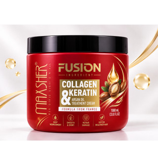 Kem Hấp Dầu Argan Maxsher 1000ml Dưỡng Ẩm Giúp Tóc Suôn Mượt Chắc Khỏe Hạn Chế Tình Trạng Khô Xơ Chẻ Ngọn Hư Tổn