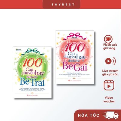 Sách: 100 câu chuyện hay dành cho bé trai - bé gái B90