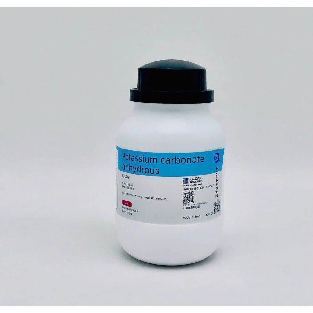 Potassium carbonate (K2CO3), kali cacbonat, AR500G, Trung Quốc, COA