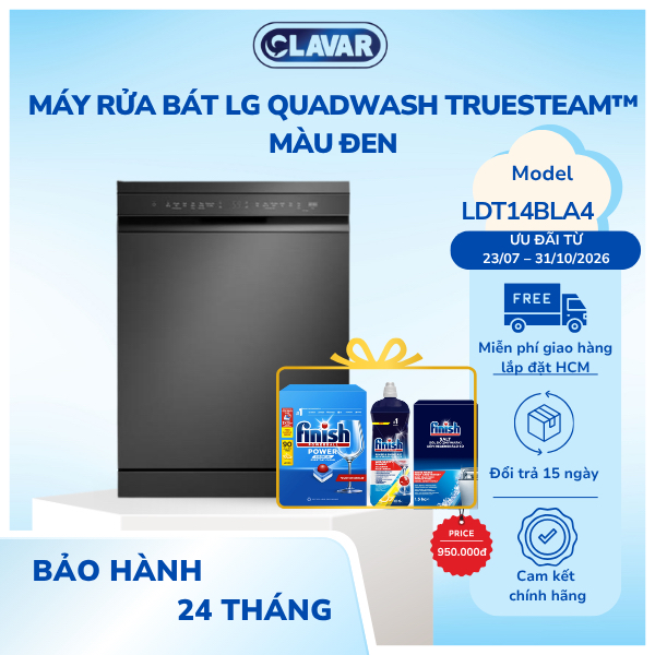 Máy rửa chén độc lập LG LDT14BLA4