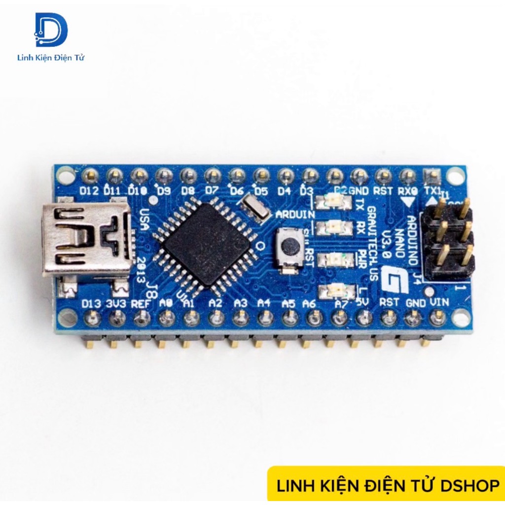 Mạch Arduino Nano V3.0 CH340 / Cổng Mini USB Board Vi Điều Khiển  Tương Thích Arduino IDE