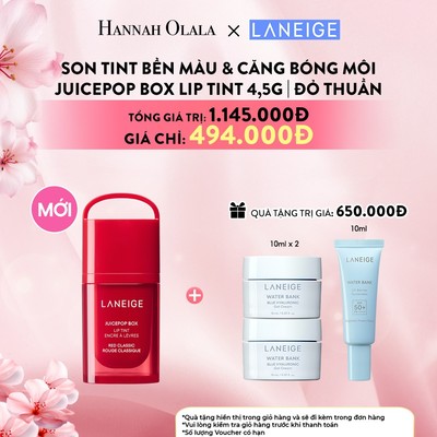 [LANEIGE X HANNAH] Son Tint bền màu và căng bóng môi Laneige Juicepop Box Lip Tint 4,5g