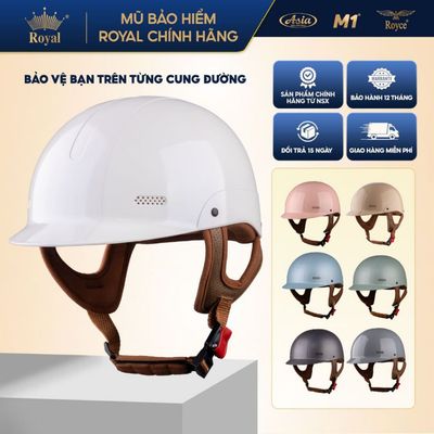 [Độc Quyền] Mũ Bảo Hiểm Nửa Đầu M1 S04 Cá Heo | Phong Cách Cổ Điển Sang Trọng, Bảo Hành 12 Tháng