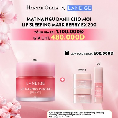 [LANEIGE X HANNAH] Mặt nạ ngủ dành cho môi Laneige Lip Sleeping Mask 20G_Berry