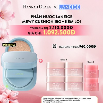 [LANEIGE X HANNAH] [Mới] Phấn Nước Laneige Mewy Cushion Kèm lõi 15G x 2