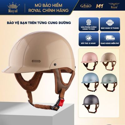 [Nhà Sản Xuất] Mũ Bảo Hiểm Nửa Đầu M1 S04 Form Cá Heo, Size M L, Đạt Chuẩn An Toàn Xe Máy Tại NSX