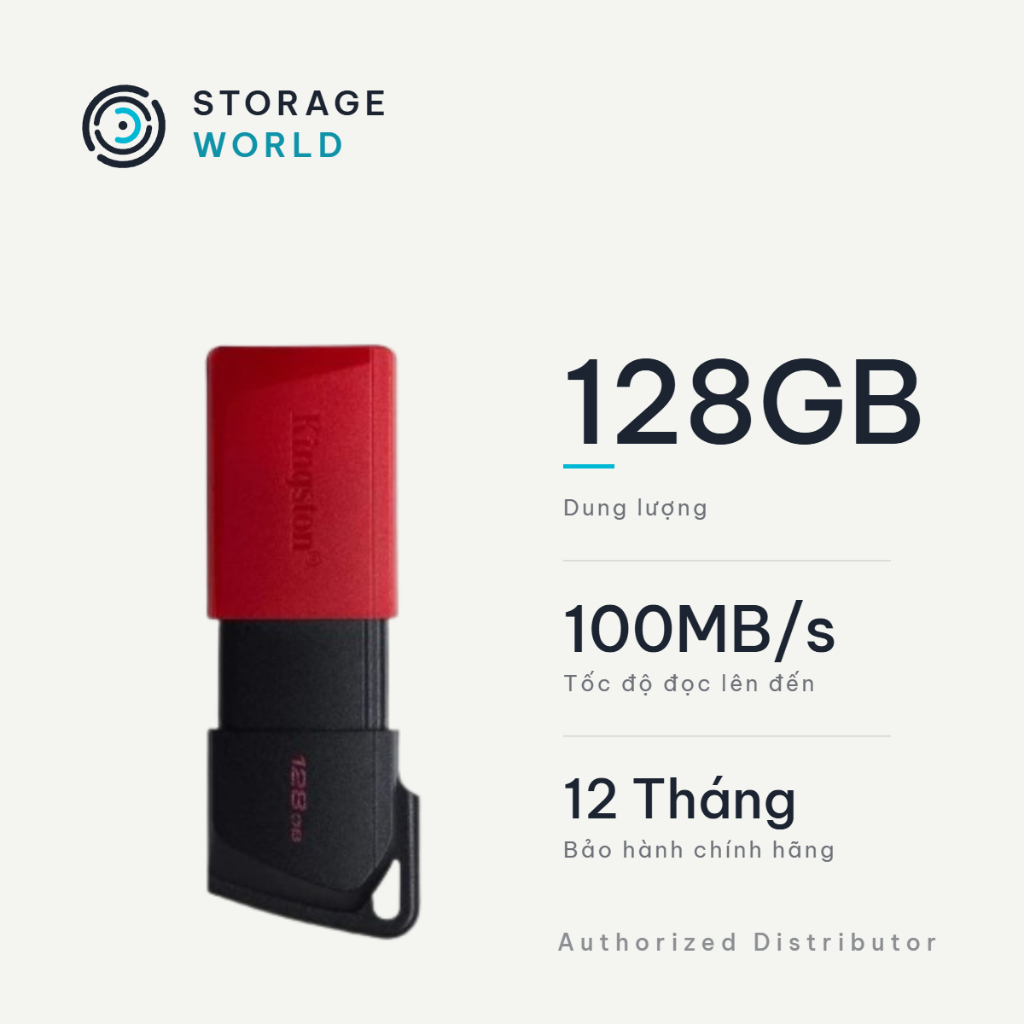 USB Kingston 128GB DataTraveler Exodia M USB 3.2 (DTXM/128GB) – Lưu Trữ Nhanh, Thiết Kế Tiện Lợi